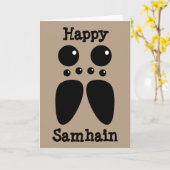 Wolf Spider Samhain Card Karte (Gelbe Blume)