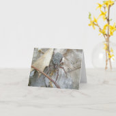 Wolf Spider with Babies on Back Note Card Karte (Gelbe Blume)