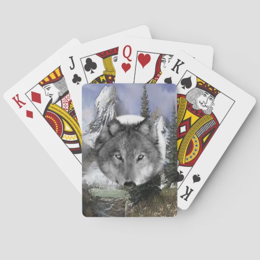 Wolf Spielkarten-Deck Spielkarten (Rückseite)