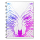 Wolf Spiral Foto Notebook Notizblock (Vorderseite)