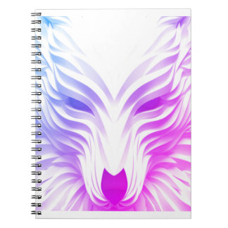Wolf Spiral Foto Notebook Notizblock