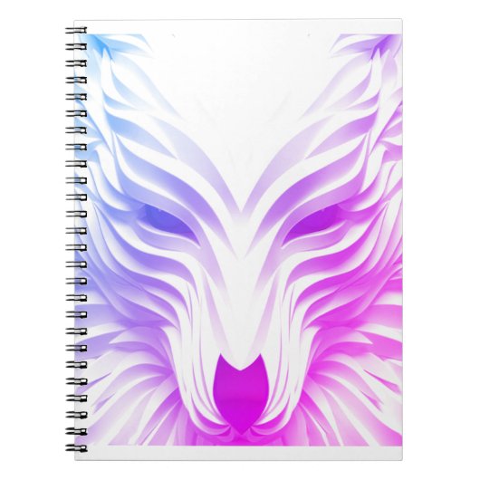 Wolf Spiral Foto Notebook Notizblock (Vorderseite)