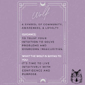 Wolf Spirit Animal Blue Decoration Cutting Board Schneidebrett