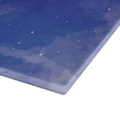 Wolf Spirit Animal Blue Decoration Cutting Board Schneidebrett (Ecke)