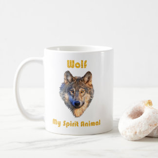 Wolf Spirit Animal Tasse/Wolf Tasse/Wolf Geschenk/ Kaffeetasse