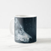 Wolf Spirit Custom Kaffeetasse (Vorderseite Links)