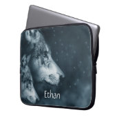 Wolf Spirit Custom Laptopschutzhülle (Vorderseite Links)