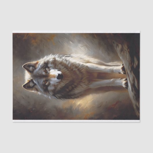 Wolf Spirit Decoupage Seidenpapier (Vorderseite)