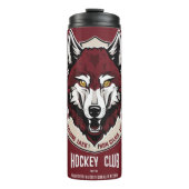 "Wolf Spirit entfesselt Thermosbecher (Vorderseite)