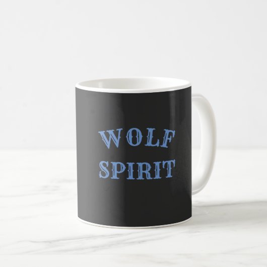 Wolf Spirit Kaffeetasse (VorderseiteRechts)