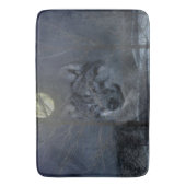 Wolf Spirit Moon Night Badematte (Vorderseite Vertikal)