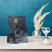 Wolf Spirit Moon Night Fotoplatte (Seite)