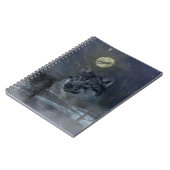 Wolf Spirit Moon Night Notizblock (Linke Seite)