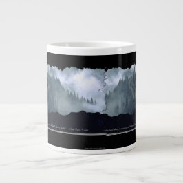 Wolf Spirit & Mountain Jumbo Soup & Coffee Tasse