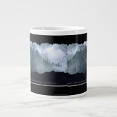 Wolf Spirit & Mountain Jumbo Soup & Coffee Tasse (Vorderseite)