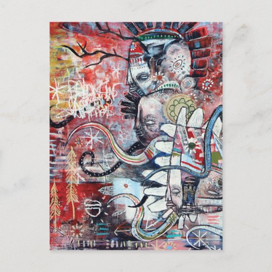 Wolf Spirit Postkarte (Vorderseite)