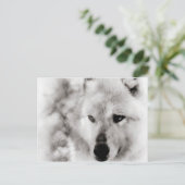 Wolf Spirit Postkarte (Stehend Vorderseite)
