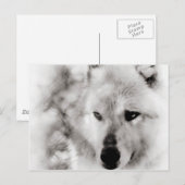 Wolf Spirit Postkarte (Vorne/Hinten)