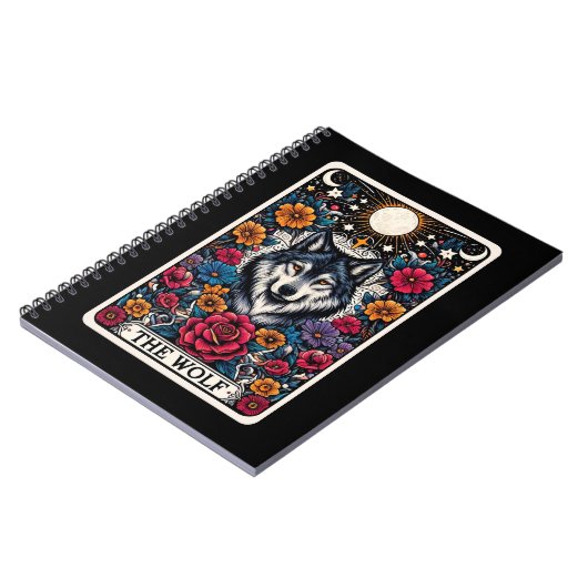 Wolf Spirit Tarot Card Notebook Notizblock (Linke Seite)