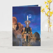 Wolf Spirit, WENN ROCKS SPRECHEN KÖNNTEN Karte (Gelbe Blume)