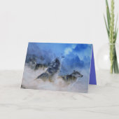 Wolf Spirits Dankeskarte (Vorderseite)