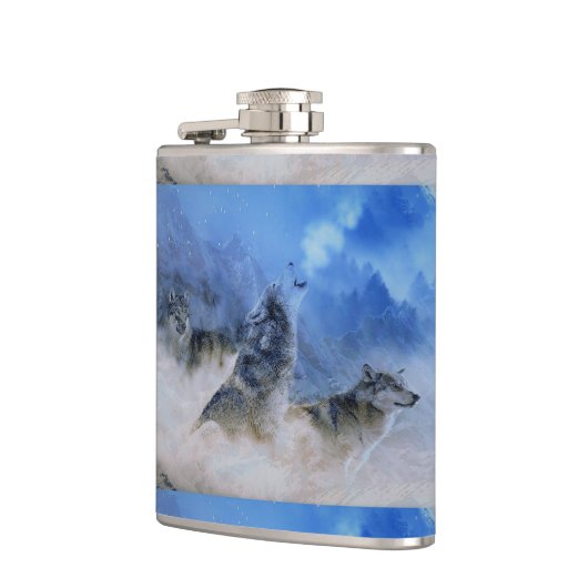 Wolf Spirits Flachmann (Links)