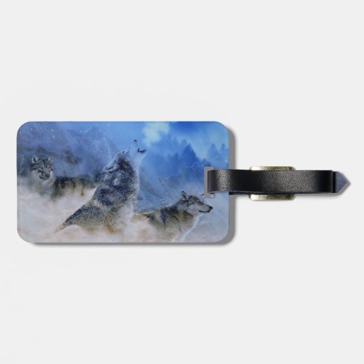 Wolf Spirits Gepäckanhänger (Rückseite horizontal)