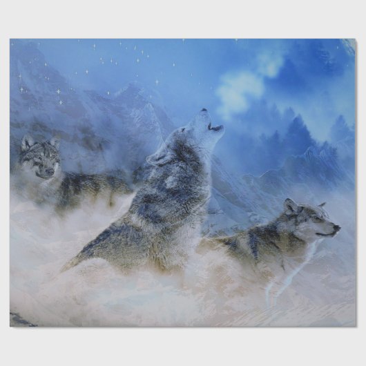 Wolf Spirits Geschenkpapier (Flach)