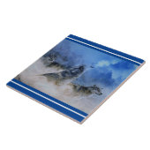 Wolf Spirits Keramik Tile Fliese (Seite)