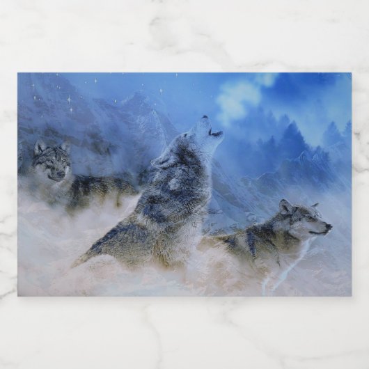 Wolf Spirits Lebensmitteletikett (Einzelnes Label)