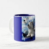 Wolf Spirits Zweifarbige Tasse (Vorderseite Links)