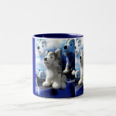 Wolf Spirits Zweifarbige Tasse (Mittel)