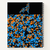 Wolf Splattered Paint Notizblock (Rückseite)