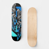 Wolf Split Head Skateboard (Vorderseite)