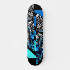 Wolf Split Head Skateboard