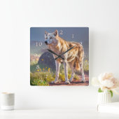 WOLF SPRINGTIME BERGMEADOWS QUADRATISCHE WANDUHR (Zuhause)