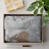 Wolf Squirrel Winter Snow Forest Moon Landschaft Seidenpapier (Geschenk)