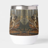 Wolf-Stammlos-Thermal-Weinbecher Stil 1 (Links)