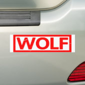 Wolf Stamp Autoaufkleber (Auf Auto)