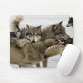 Wolf-Stapel Mousepad (Mit Mouse)