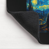 Wolf Starry Night Howling Moon Funny für Männer Fr Mousepad (Ecke)
