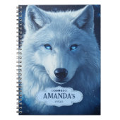 Wolf Stars Celestial Teen Angst Personalisiert Notizblock (Vorderseite)