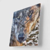 WOLF STARTEN SIE IHREN BODEN QUADRATISCHE WANDUHR (Winkel)