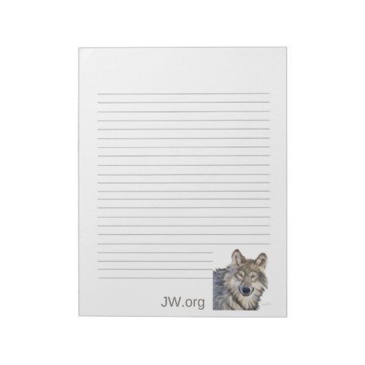 Wolf Stationary JW Notizblock (Rotiert)
