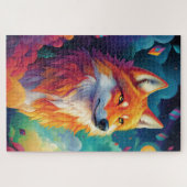 Wolf stehend in einer traumhaften Landschaft Puzzle (Horizontal)