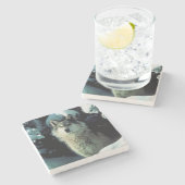 Wolf Steinuntersetzer (Seitenansicht)