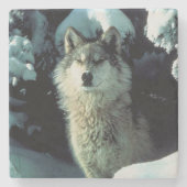 Wolf Steinuntersetzer (Vorderseite)