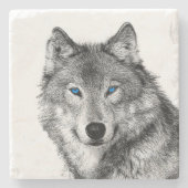 Wolf Steinuntersetzer (Vorderseite)