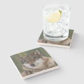Wolf Steinuntersetzer (Seitenansicht)