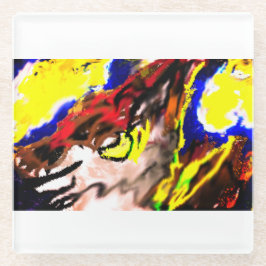 Wolf-Sterngelb Glasuntersetzer